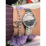 Casio Çelik Kordon , Gümüş Renk Kadın Kol Saati+Bileklik