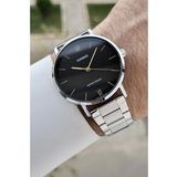 Casio CSISTE182 Kadranı Siyah Kordonu Gümüş Renk Hediye Paketli Erkek Kol Saati