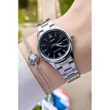 Casio Csıste25 Kadranı Siyah Kordonu Gümüş Renk Hediye Paketli Kadın Kol Saati