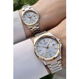 Casio CSISTE56 Gold Gümüş Renk Hediye Paketli Sevgili Çift Kol Saati