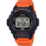 Casio Digital Erkek Kol Saati W-219h-4avdf Suya Dayanıklı Renkli Kasa ve Kordon ile Günlük Kullanım - Turuncu