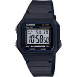 Casio Dijital Erkek Kol Saati W-217H-1AVDF 5 ATM Suya Dayanıklı Siyah Silikon Kordon