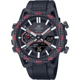 Casio ECB-2000PB-1ADF Edifice Erkek Kol Saati 10 ATM Suya Dayanıklı Siyah Silikon Kordonlu Kronometreli - Renkli