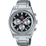 Casio Edifice Gri Çelik Erkek Kol Saati 100 Metre Su Geçirmez - Gümüş