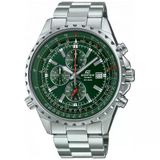 Casio Ef-527D-3Avudf Edifice Quartz Çelik Gri Yeşil Kadran 10 Atm 46 Mm Erkek Kol Saati