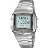 Casio Erkek Dijital Kol Saati – Alarm, Kronometre, Takvim, Çelik Kordon, Mineral Cam, 3 ATM Su Geçirmez, LED Aydınlatma