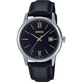 Casio Erkek Kol Saati MTP-V002L-1B3UDF Pilli (Quartz) Siyah Kadran ve Deri Kordon ile Suya Dayanıklı
