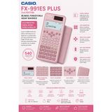 Casio FX-991ES PLUS PK Pembe Bilimsel Hesap Makinesi – 540 Fonksiyonlu, Güneş Enerjili ve Pil Destekli - Pembe