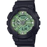 Casio G-Shock Erkek Kol Saati 20 ATM Suya Dayanıklı Siyah Silikon Kordon ve Yeşil Kadran GA-110CD-1A3DR