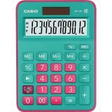 Casio Hesap Makinesi Masa Üstü 12 Hane Yeşil + Pembe Hesap Makinesı