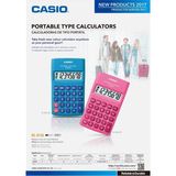 Casio HL-815L-PK 8 Hane Pembe Cep Tipi Hesap Makinesi (Kdo)