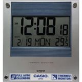 Casio ID-11S-2DF Plastik Kasa Kahverengi Renkli 22 x 23.7 cm Çaplı Isı ve Nem Ölçerli Takvimli Dijital Masa ve Duvar Saati