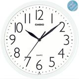 Casio IQ-05-7DF Plastik Kasa Beyaz Renkli 25 cm Çaplı Modern Quartz Saniye Mekanizmalı Duvar Saati
