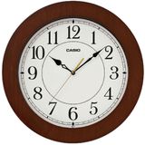 Casio IQ-133-5DF Plastik Kasa Kahverengi Renkli 36 cm Çaplı Modern Quartz Saniye Mekanizmalı Duvar Saati