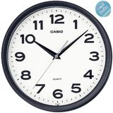 Casio IQ-151-1DF Plastik Kasa Siyah Renkli 25 cm Çaplı Modern Quartz Saniye Mekanizmalı Duvar Saati
