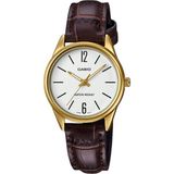 Casio Kadın Kol Saati - Altın - Kahverengi - Beyaz