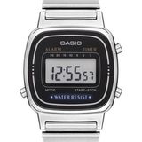 Casio Kadın Kol Saati LA670WD-1DF Suya Dayanıklı Dijital Alarm ve Kronometre Özellikli Metalik Gri