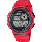 Casio Kırmızı Dijital Erkek Kol Saati - Kırmızı - Siyah