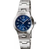 Casio Ltp-1241D-2A2df Quartz Çelik Gri Lacivert Kadran 25 Mm Kadın Kol Saati