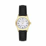 Casio Ltp-V001gl-7Budf Quartz Deri Siyah Beyaz Kadran 25 Mm Kadın Kol Saati
