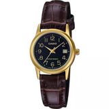 Casio Ltp-V002gl-1Budf Quartz Deri Kahverengi 25 Mm Kadın Kol Saati