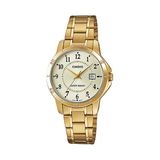 Casio Ltp-V004g-9Budf Quartz Çelik Altın Rengi 30 Mm Kadın Kol Saati