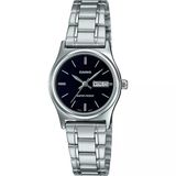 Casio LTP-V006D-1B2UDF Quartz Çelik Gri Siyah Kadran Kadın Kol Saati