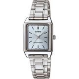 Casio Ltp-V007d-2Eudf Quartz Çelik Gri Mavi Kadran 22 Mm Kadın Kol Saati