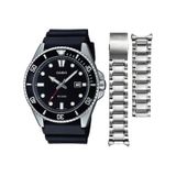 Casio Mdv-107 Bill Gates Saati Çelik Kordon Hediyeli Metalik