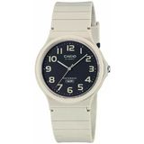 Casio Mq-24Uc-8Bdf Quartz Silikon Krem Siyah Kadran 35 Mm Erkek Kol Saati