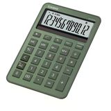 Casio Ms-200dQ-gn 12 Hane Puslu Yeşil Üstü Hesap Makinesi