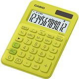Casio MS-20UC-YG 12 Hane Sarı Masa Üstü Hesap Makinesi (Kdo)