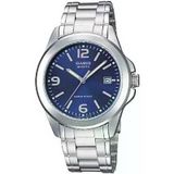 Casio Mtp-1215A-2Adf Quartz Çelik Gri Lacivert Kadran 38 Mm Erkek Kol Saati