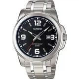 Casio Mtp-1314D-1Avdf Quartz Çelik Gri Siyah Kadran 45 Mm Erkek Kol Saati