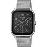 Casio Mtp-M306m-1Avdf Quartz Hasır Kordon Gri Siyah Kadran 34 Mm Erkek Kol Saati