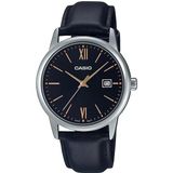 Casio MTP-V002L-1B3UDF Siyah Deri Kordon Erkek Kol Saati