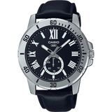 Casio MTP-VD200L-1BUDF Kol Saati Erkek Analog 10 ATM Suya Dayanıklı Çelik Kasa ve Siyah Deri Kordon