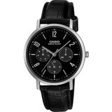 Casio MTP-VT06L-1BDF Quartz Deri Siyah 37 mm Erkek Kol Saati - tek ebat