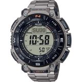 Casio Protek PRG-340T-7DR Erkek Kol Saati Suya Dayanıklı Dijital Fonksiyonlar Gri Titanyum Kordon - Renkli