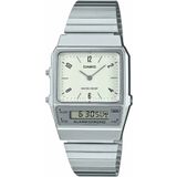 Casio Quartz Çelik Gri Krem Kadran 32 mm Erkek Kol Saati