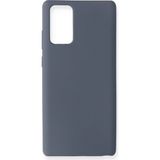 Casio Samsung Galaxy Note 20 Kılıf Nano Içi Kadife Silikon - Gri - Renkli