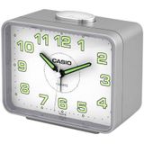Casio TQ-218-8DF Gri Ertelemeli Beep Alarmlı Fosforlu Masa Saati