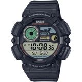 Casio WS-1500H-1AVDF Erkek Kol Saati Suya Dayanıklı Dijital Fonksiyonlar ile Siyah Silikon Kordon