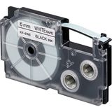 Casio XR-6WE1 (We/bk) Etiket Yazıcısı Kartuşu Beyaz Renk Üstüne Siyah Baskı