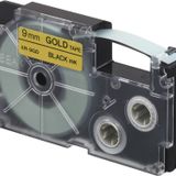 Casio Xr-9gd1 ( Gold/Black) Etiket Yazıcısı Kartuşu Altın Renk Üstüne Siyah Baskı