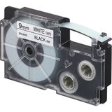Casio XR-9WE1 (We/bk) Etiket Yazıcısı Kartuşu Beyaz Renk Üstüne Siyah Baskı