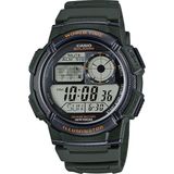Casio Yeşil Silikon Dijital Erkek Kol Saati - Yeşil - Siyah