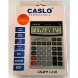Caslo CS-8113-120 12 Haneli Hesap Makinesi Büyük Ekran ile 120 Adım Kontrol Özelliği