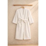 Casnack Babür Kimono Model Oversize Bornoz - S - M - Krem
