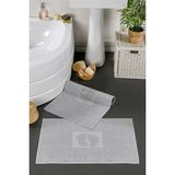 Casnack gri 2 Adet 520 Gr. Ayak Havlusu-Paspas - 50 x 70 cm